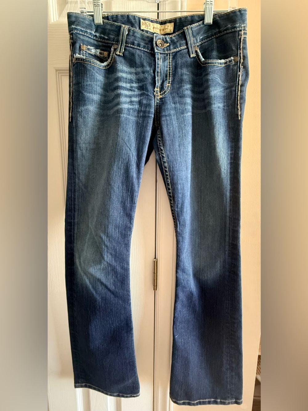 BKE Blue Denim Jeans with Contrast Stitching